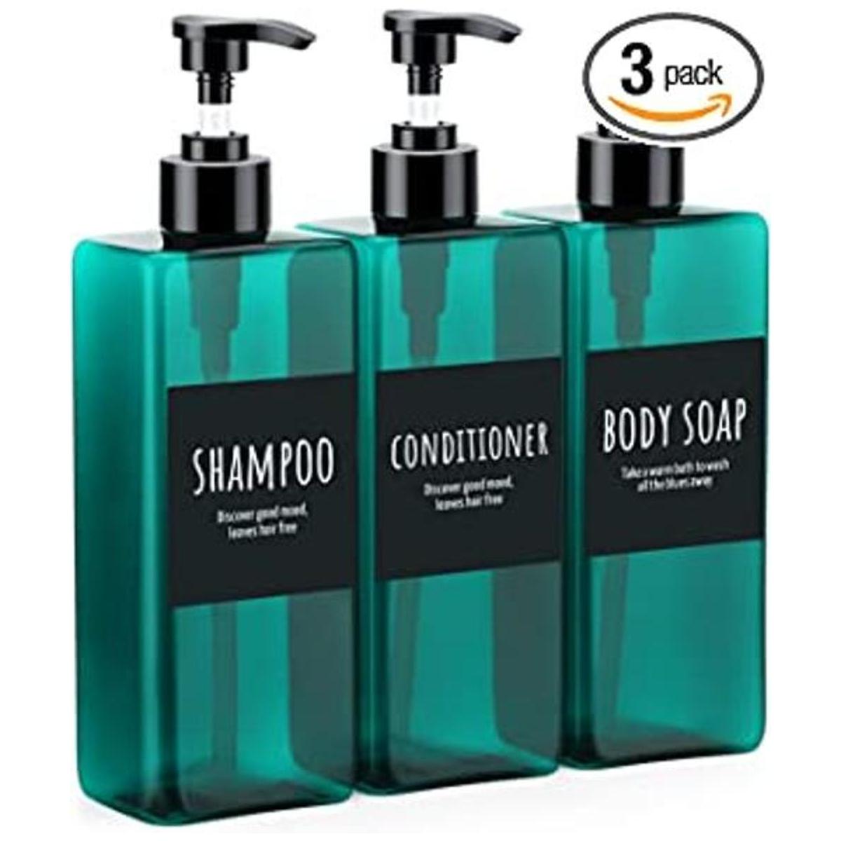 Segbeauty Botellas de champú acondicionador de 16.9