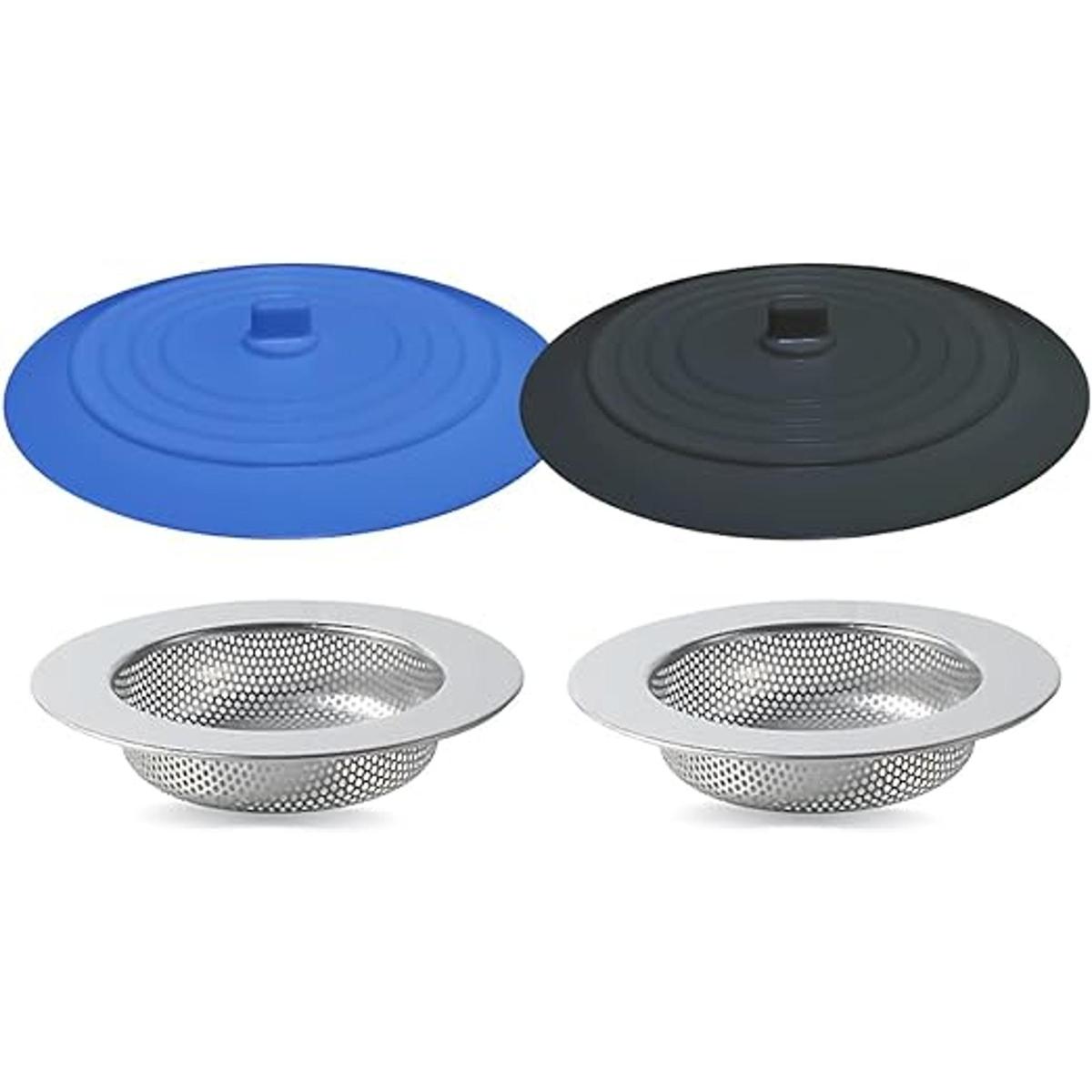 Seatery 4PCS Kitchen Sink Strainer Stopper Kit Universal