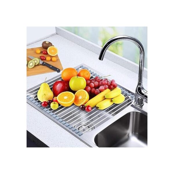 Searik Escurridor de platos enrollable multiusos plegable