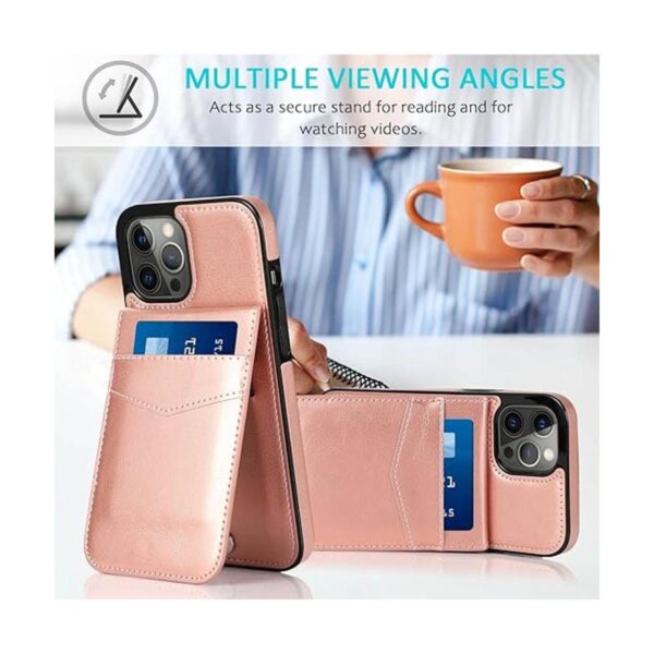 Seabaras Funda tipo cartera para iPhone 13 Pro Max con_2
