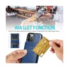 Seabaras Funda tipo cartera de cuero para iPhone 12 y_3