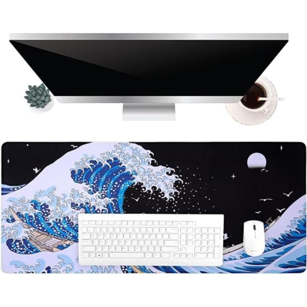 Sea Wave Alfombrilla de ratón japonesa para juegos XXL_2