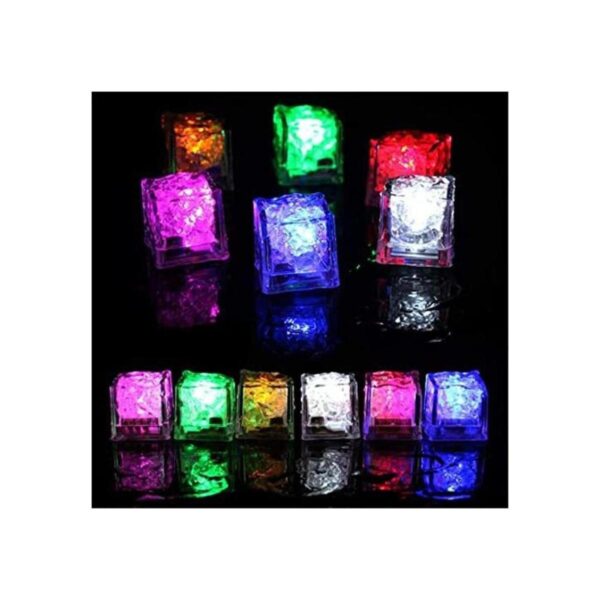 SeaISee Cubo de hielo LED impermeable paquete de 12_1