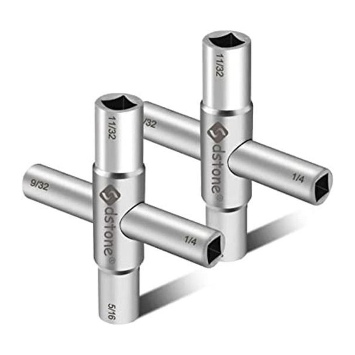 Sdstone Herramienta para llave de agua de 4 vías con 4