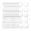 Sdfsdf 200 llaveros acrílicos en blanco con forma de
