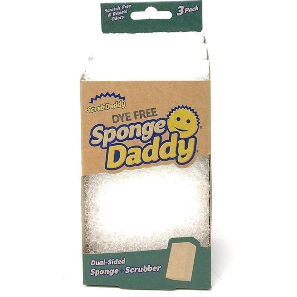 Scrub Daddy Esponja Daddy sin tinte 3 unidades_1