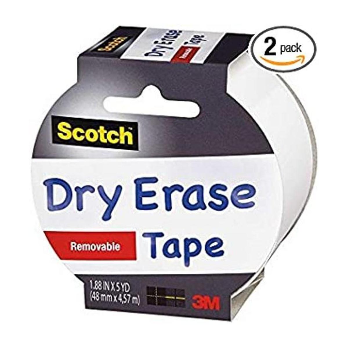 Scotch NJGQT Cinta adhesiva para pizarra color blanco