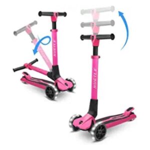 Scooter de 3 ruedas para niños soporte plegable para_1