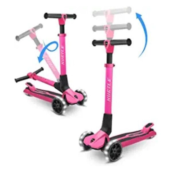 Scooter de 3 ruedas para niños soporte plegable para_1