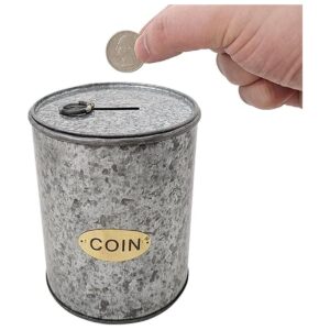ScienceBuy Moneda galvanizada con ranura para monedas y