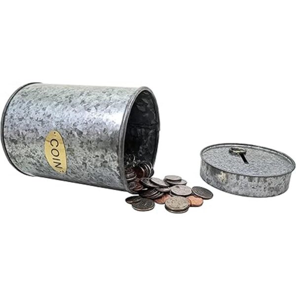 ScienceBuy Moneda galvanizada con ranura para monedas y
