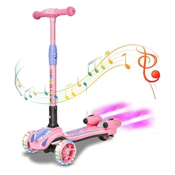 Scooter de 3 ruedas para niños scooter con altavoz de_1