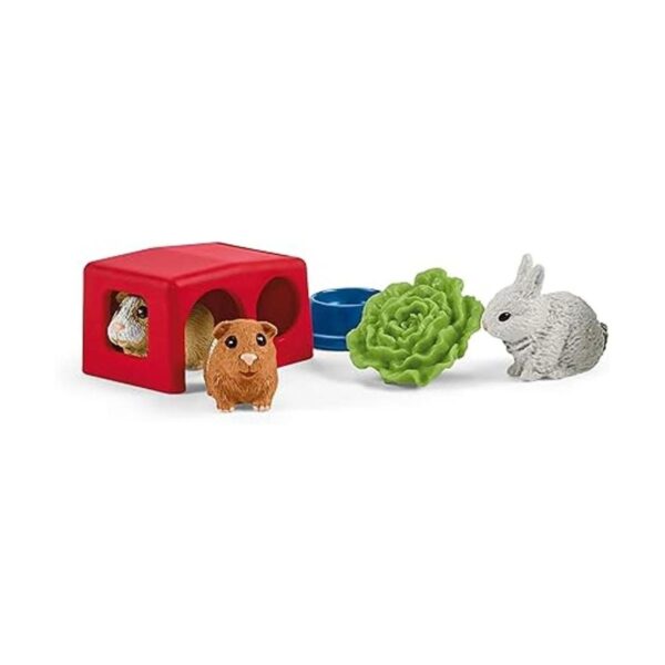 Schleich Farm World Juego de 14 piezas de conejito y