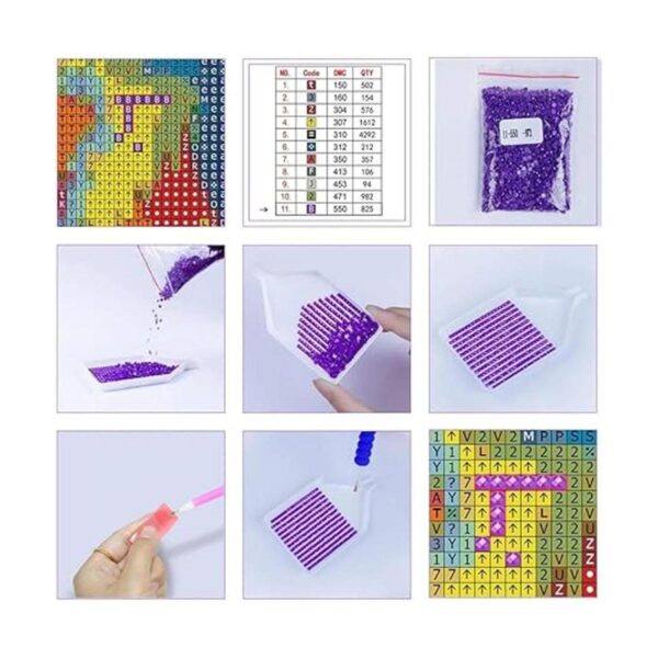 SaxSauly Kits de pintura de diamante 5D para bricolaje con