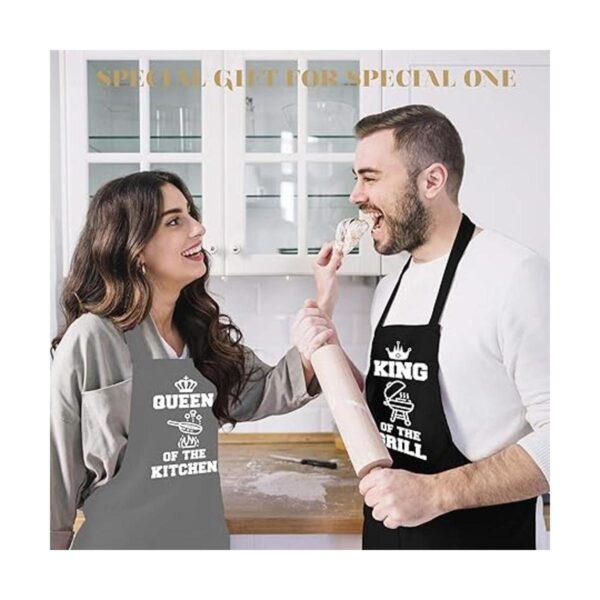 Saukore Delantales divertidos para parejas para él y para