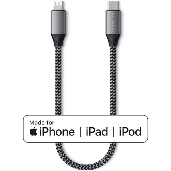 Satechi Cable de carga USBC a Lightning certificado MFi_2
