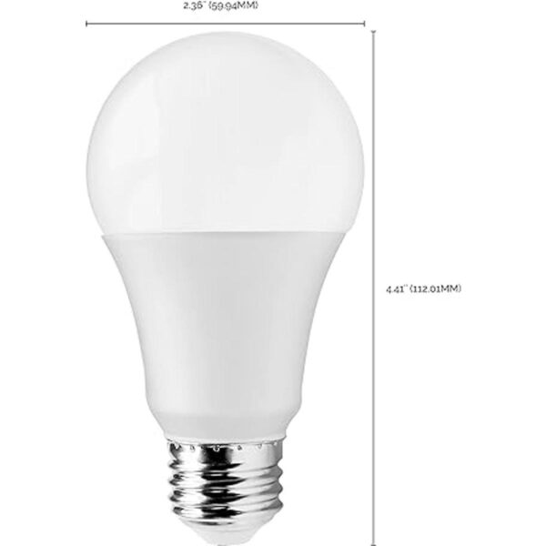 Satco S11437 Bombillas LED A19 12 W 75 W 3000 K luz_3