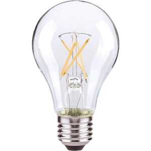 Satco 217347.5W A19 LED transparente base media 3000K 120V_1