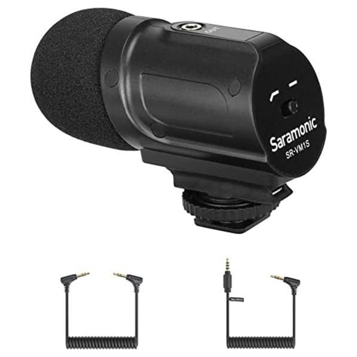 Saramonic Micrófono de cámara compacta con condensador de