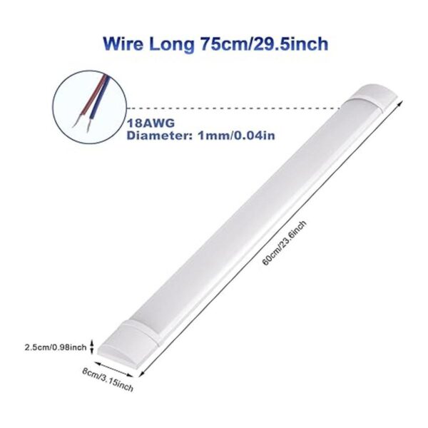 Sararoom Lámpara LED de tienda de 2 pies luz de tubo LED_2