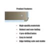 Saraheve Placa de metal para pared 3.1 x 4.7 in diseño_4
