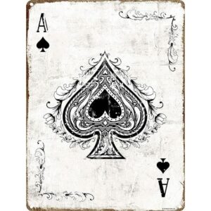 Saraheve Vintage Metal Signos As of Spades Play Your_1