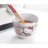 Sanrio Juego de vajilla de cerámica japonesa de Hello