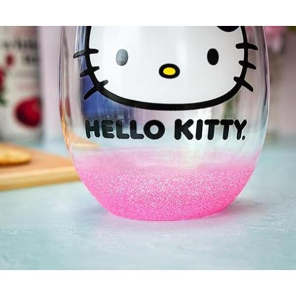 Sanrio Hello Kitty Vaso de vino sin tallo con parte