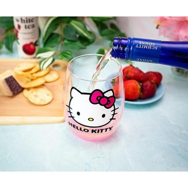 Sanrio Hello Kitty Vaso de vino sin tallo con parte