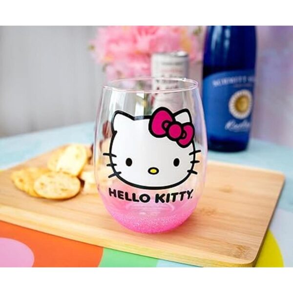 Sanrio Hello Kitty Vaso de vino sin tallo con parte