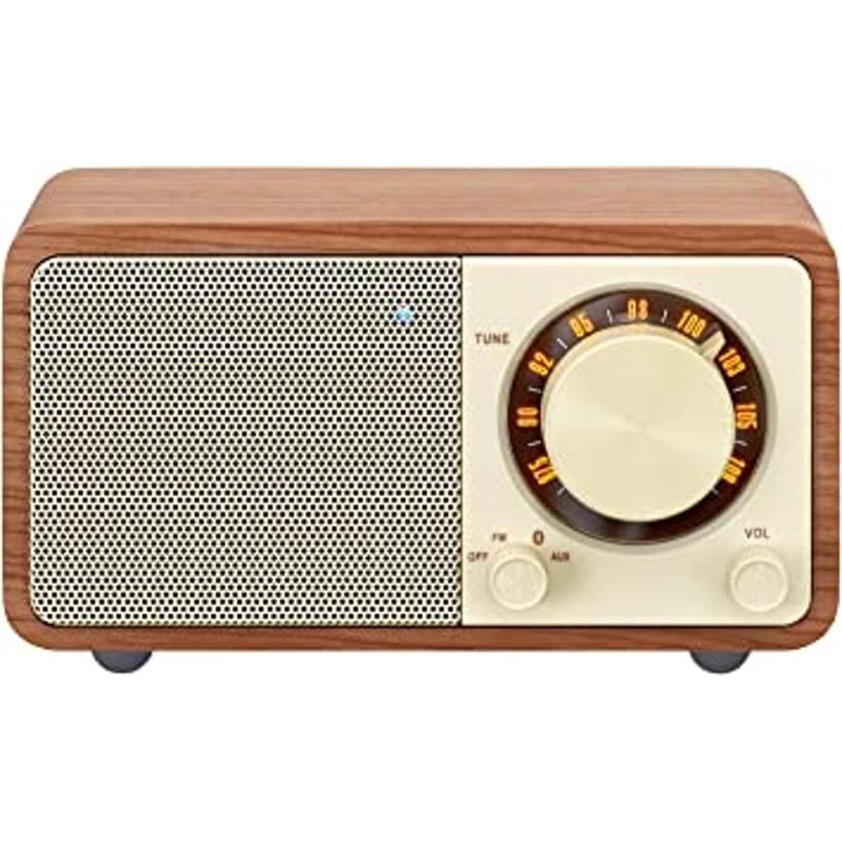 Sangean WR7WL Mini altavoz Bluetooth de madera con
