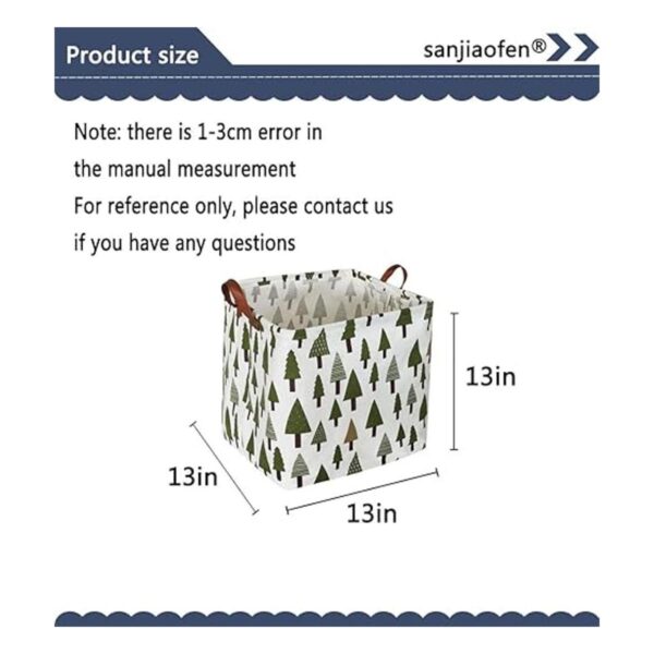 Sanjiaofen Cesta de almacenamiento cuadrada para la_3