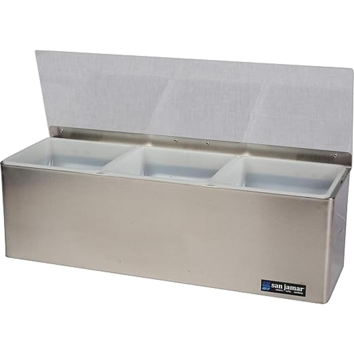 San Jamar B6183L EZChill Centro de decoración de acero