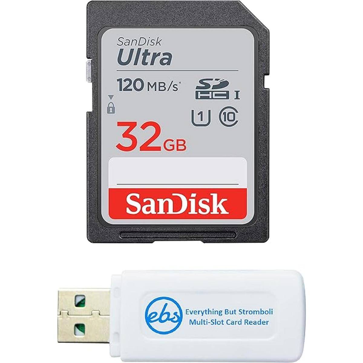 SanDisk Tarjeta de memoria SD de 32 GB 80 mb compatible