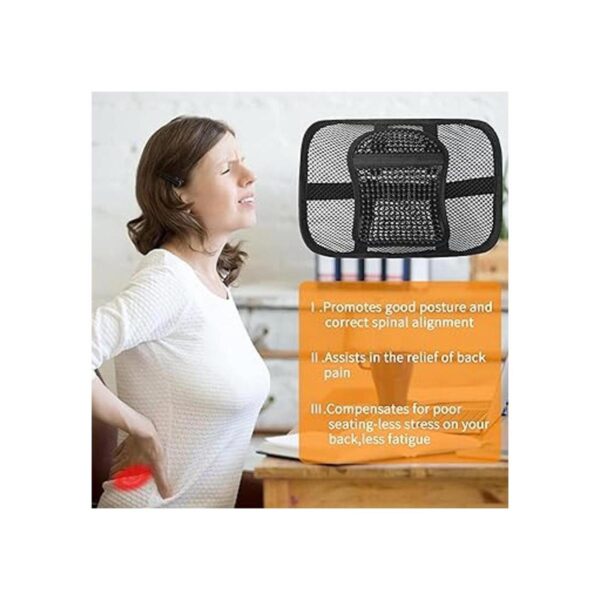 Samyoung Soporte lumbar de malla cojín de asiento con_3