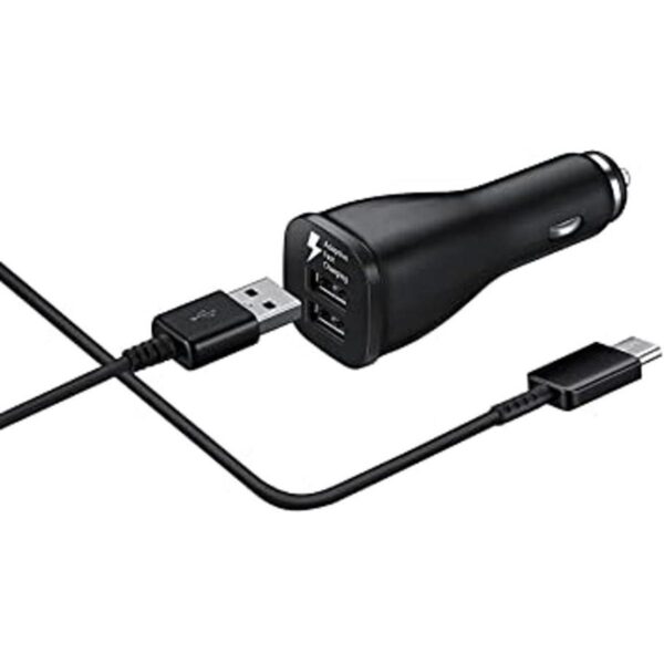 Samsung Fast USB C Cargador de coche de doble puerto con_1