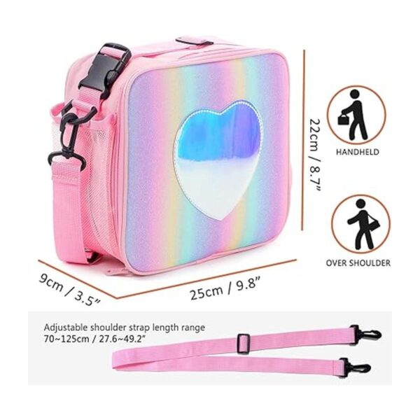 Samhe Lonchera para niños y niñas bolsa de mano aislada_2