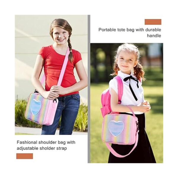 Samhe Lonchera para niños y niñas bolsa de mano aislada_6