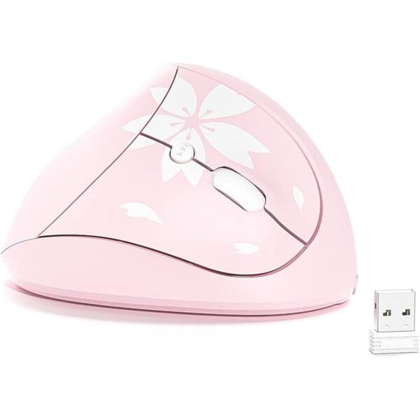 Sakura Cherry Pink Mouse vertical ergonómico inalámbrico_1