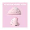 Sakura Cherry Pink Mouse vertical ergonómico inalámbrico_5