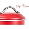 SafCare Juego de 3 botes de cocina de color rojo San