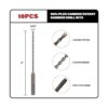 Sabre Tools Paquete de 10 brocas SDS Plus de 532 pulgadas