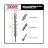 Sabre Tools Broca de martillo giratorio SDS Plus de 118