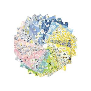 SZRUIZFZ Telas precortadas florales vintage para