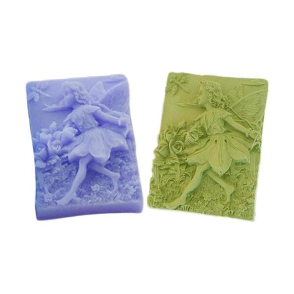 SYW 2 moldes de silicona de ángel libélula mariposa hada_5