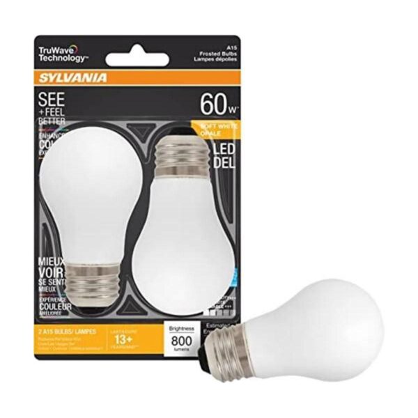 SYLVANIA TruWave Bombilla LED 2 unidades tamaño A15_1