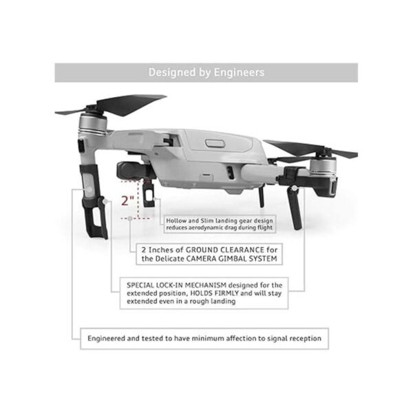 SYMIK Extensión de tren de aterrizaje retráctil para DJI_3