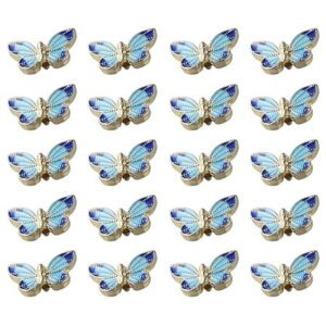 SYBKED 20 piezas Cloisonne Creativity Butterfly Beads Mini_1