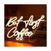 SYLHOME But First Coffee Letreros de luz LED de neón de