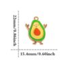 SYBKED Aguacate DIY colgante 20 piezas sonrisa fruta_2